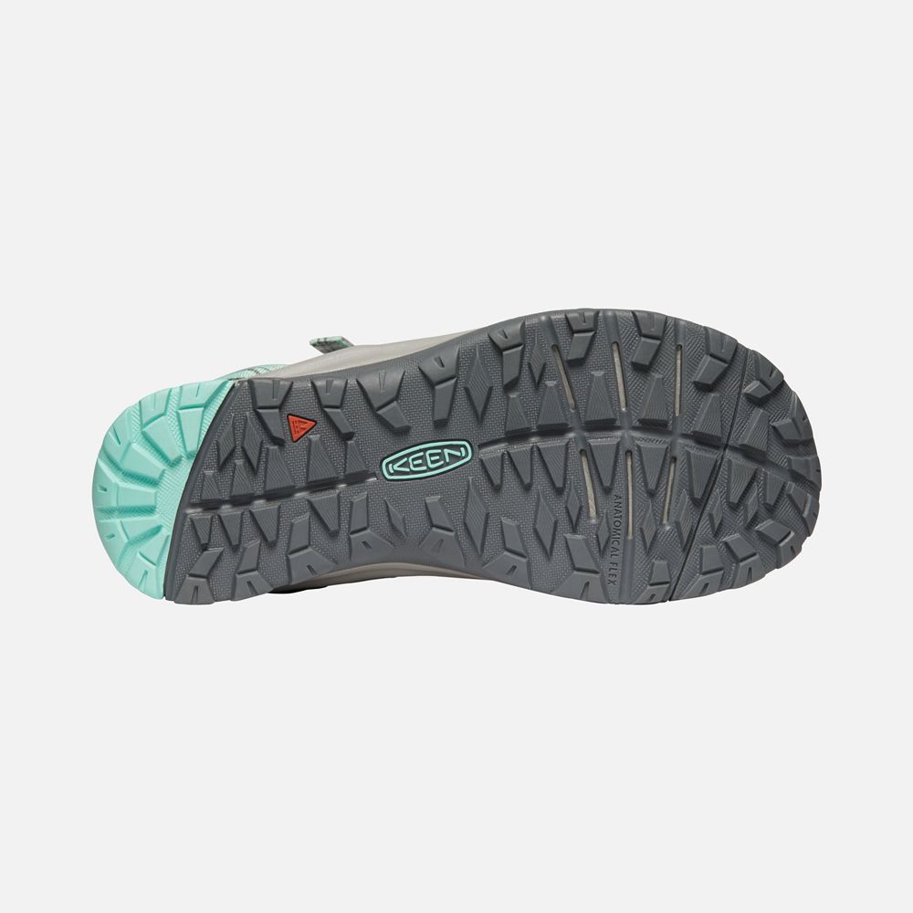 Keen Outdoor Sandalet Kadın Gri/Yeşil - Terradora Ii Toe Post - Türkiye VZRB40628